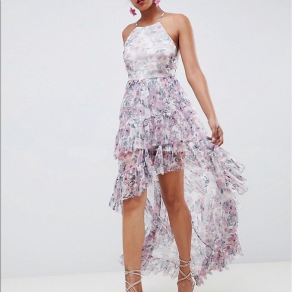 asos tulle maxi dress